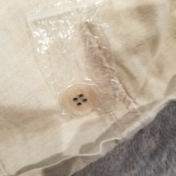 Chilli Pepper Womens Medium Half Zip Midi Dress Belted Pockets Linen Tan - Picture 7 of 7